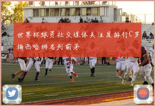世界杯球员社交媒体关注度排行C罗梅西哈姆名列前茅